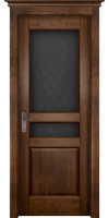 Дверь из массива ольхи Валенсия ПО (Античный Орех)