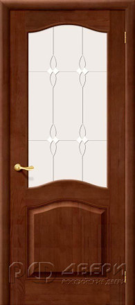 Межкомнатная дверь из массива сосны М7 ПО (Темный лак)