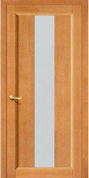 Межкомнатная дверь из массива сосны Вега-18 ПО (Светлый орех)