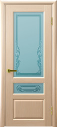 Межкомнатная дверь Валентия 2 Остекленная (Беленый Дуб)