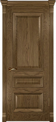 Межкомнатная дверь Фараон-2 Глухая (Дуб Мореный светлый)