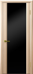 Межкомнатная дверь Синай 3 остекленная  (Черный триплекс/Беленый Дуб)