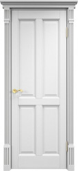 Межкомнатная дверь 15 Ш ПГ (Белая эмаль)