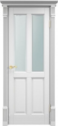 Межкомнатная дверь 15 Ш ПО (Белая эмаль)