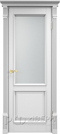 Межкомнатная дверь 112 Ш ПО Багет (Белая эмаль)