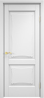 Дверь из массива ольхи ОЛ 6_2 ПГ (Белая эмаль)