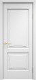 Дверь из массива ольхи ОЛ 6_2 ПГ (Белая эмаль) Мини фото #0