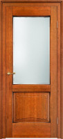 Дверь из массива ольхи ОЛ 6_2 ПО (Медовый/патина Орех)