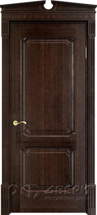 Межкомнатная дверь из массива ольхи ОЛ 7_2 ПГ (Орех 15%)