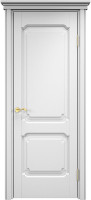 Дверь из массива ольхи ОЛ 7_2 ПГ (Карниз/Белая эмаль)