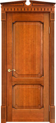 Межкомнатная дверь из массива ольхи ОЛ 7_2 ПГ (Медовый с патиной)