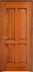 Межкомнатная дверь из массива ольхи ОЛ 15 ПГ (Медовый с патиной Орех)