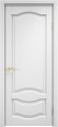 Дверь из массива ольхи ОЛ 33 ПГ (Белая эмаль) Мини фото #0