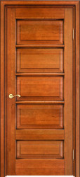 Межкомнатная дверь из массива ольхи ОЛ 44 ПГ (Медовый с патиной Орех)