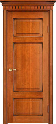 Межкомнатная дверь из массива ольхи ОЛ 55 ПГ (Медовый с патиной Орех)