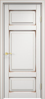 Дверь из массива ольхи ОЛ 55 ПГ Ромб (Белый грунт/патина Орех)
