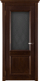 Дверь из массива дуба Афина ПО (Античный Орех) Мини фото #0