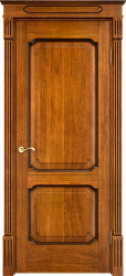 Межкомнатная дверь Д7-2 ПГ (Медовый с патиной Орех)