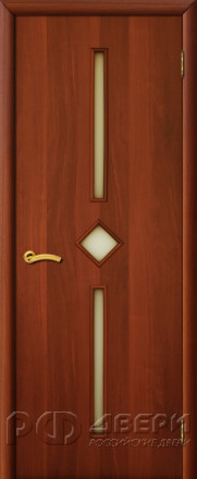 Межкомнатная дверь ламинированная Диадема ПО (Итальянский Орех)