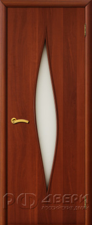 Межкомнатная дверь ламинированная Соло ПО (Итальянский Орех)