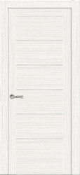 Межкомнатная дверь Клеопатра 5 ПО (Беленый Дуб/Белый сатинат)