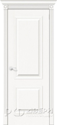 Межкомнатная дверь Вуд Классик-12 ПГ (Белый)