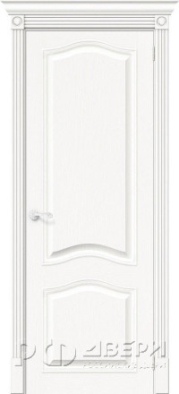 Межкомнатная дверь Вуд Классик-54 ПГ (Белый)