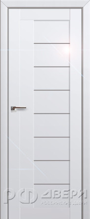 Межкомнатная дверь 17L (Белый люкс/Стекло матовое)