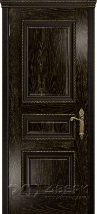 Межкомнатные двери Версаль-2 ПГ (Ясень венге/Золото)
