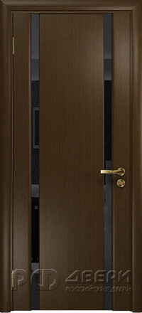 Межкомнатная дверь Триумф-2 ПО (Венге/Черное)