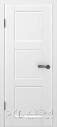 Межкомнатная дверь Трио ДГ (Белый)