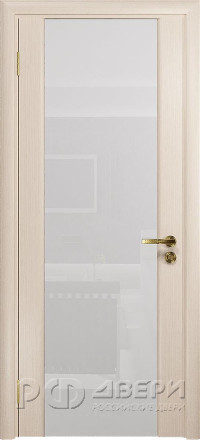 Межкомнатная дверь Триумф-3 ПО (Беленый Дуб/Белое)