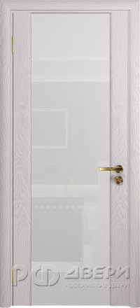 Межкомнатная дверь Триумф-3 ПО (Ясень Белый/Белое)