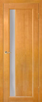 Дверь из массива сосны Вега-6 ПО (Светлый орех)