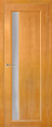 Дверь из массива сосны Вега-6 ПО (Светлый орех) Мини фото #0