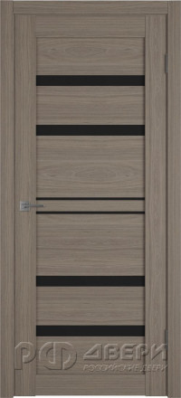 Межкомнатная дверь Atum Pro 26 ПО (Brun Oak/Black Gloss)