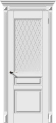 Межкомнатная дверь Версаль-Н ПО (Белая Эмаль)