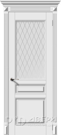 Межкомнатная дверь Версаль-Н ПО (Белая Эмаль)