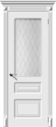 Межкомнатная дверь Трио ПО (Белая эмаль)