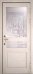 Межкомнатная дверь из экошпона Versailles 01 ПО (Ясень Перламутр/Мателюкс)