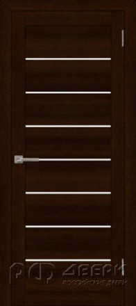 Межкомнатная дверь из экошпона Light 07 ПО (Дуб Шоколадный/Мателюкс Белое)