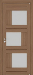Межкомнатная дверь из экошпона Light 09 ПО (Орех Велюр/Мателюкс Белый)