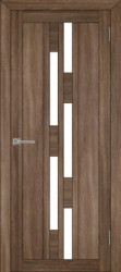 Межкомнатная дверь из экошпона Light 11 ПО (Серый Велюр/Мателюкс Белое)