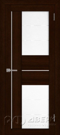 Межкомнатная дверь из экошпона Light 13 ПО (Дуб Шоколадный/Мателюкс Белое)