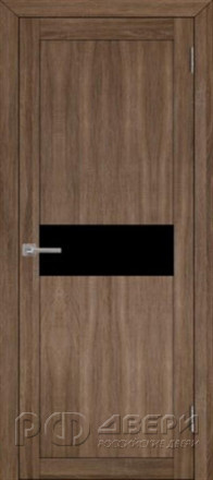 Межкомнатная дверь UniLine ПО (Серый Велюр/Мателюкс Черное)