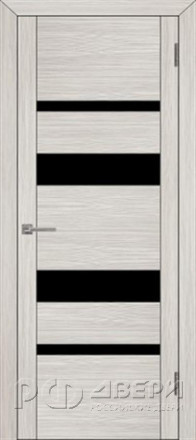 Межкомнатная дверь UniLine 30013 ПО (Капучино Велюр/Черный лакобель)