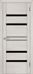 Межкомнатная дверь UniLine 30030 ПО (Капучино Велюр/Черный лакобель)
