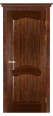 Дверь из массива сосны Лео ПГ (Античный орех) Мини фото #0