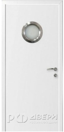 Межкомнатная дверь Капель с иллюминатором (RAL 7035)