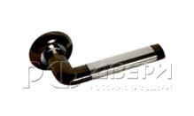 Ручка для межкомнатной двери 47BH/SN (Черный никель/матовый хром)